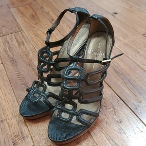 Linea Paolo Strappy Cage Sandals